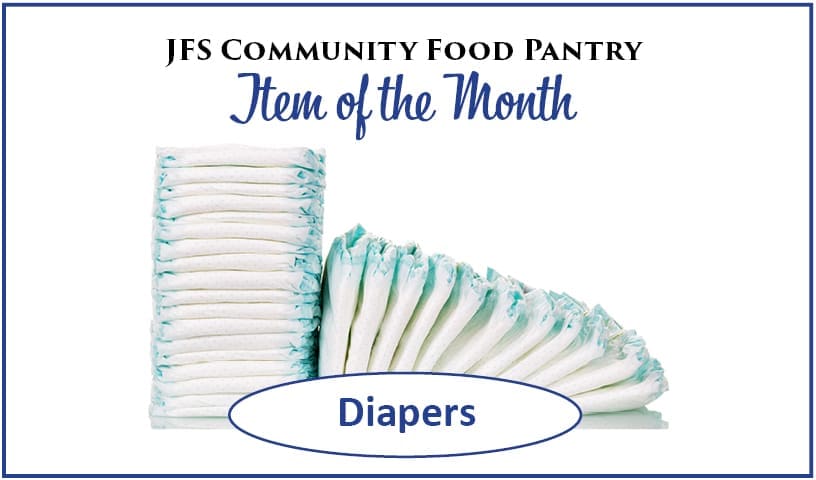 Item of the Month graphic of diapers